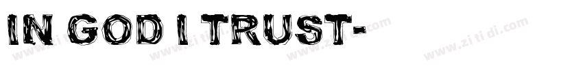 IN GOD I TRUST字体转换